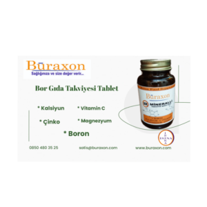 Buraxon Bor içeren gıda takviyesi Vitamin mineral Tablet boron supplement - Görsel 4