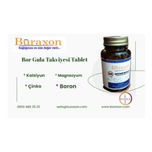 Buraxon Bor gıda takviyesi Vitamin Tablet boron supplement - Görsel 4