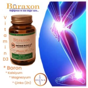 Buraxon Bor gıda takviyesi Vitamin D3 Tablet boron supplement - Görsel 3